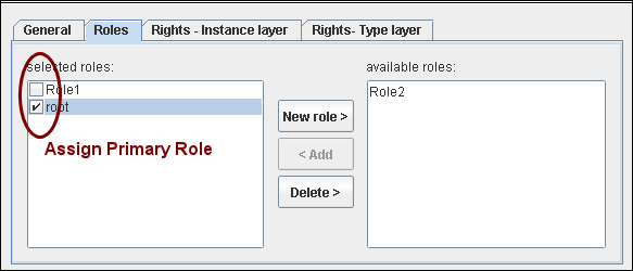 Assign Roles to a user