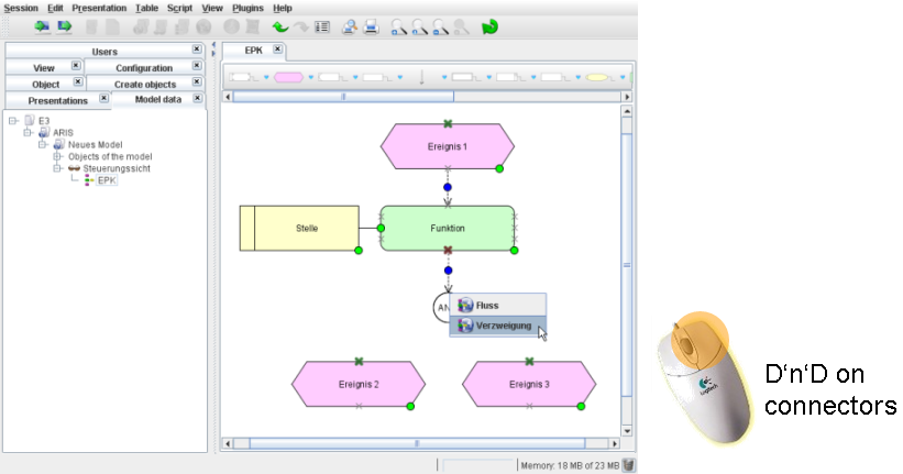 Connect objects and create new "neighbour-objects"