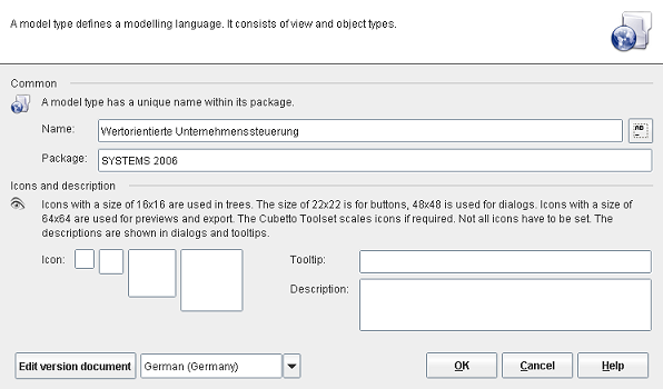 Model property editor