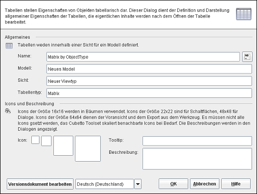 Der Tabelleneditor