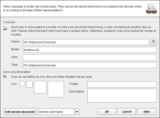 The view editor