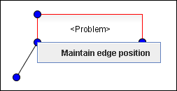 Dialog appearing when dragging a point to an edge without a point