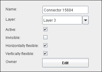 The Object characteristics tab