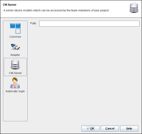 Path to project on a configuration management server