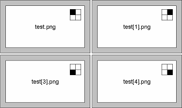 Position indicator and file name definition